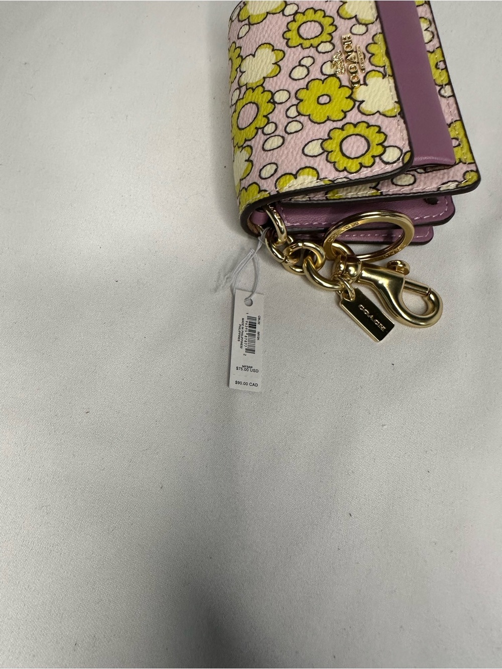 Coach Mini Klare Bag Charm in Lilac Multi - Picture 10 of 10